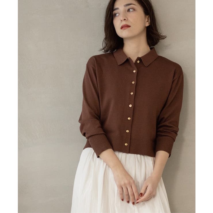 ポロネックカーディガン | OPAQUE.CLIP | 詳細画像14 