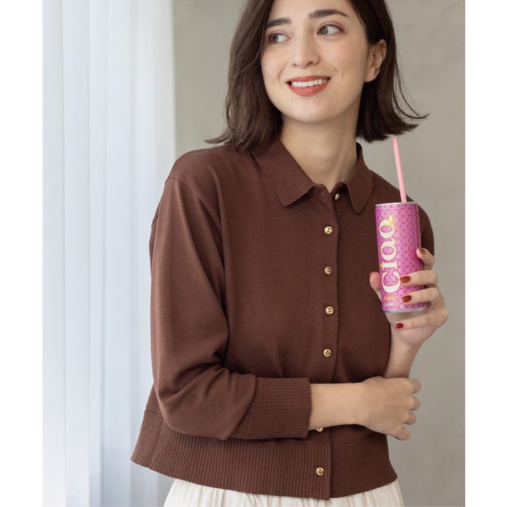 ポロネックカーディガン | OPAQUE.CLIP | 詳細画像15 