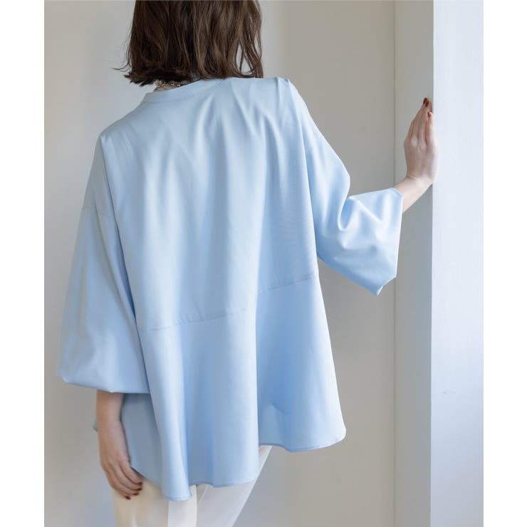 バイカラーアソート ペプラム前あきブラウス | OPAQUE.CLIP | 詳細画像11 