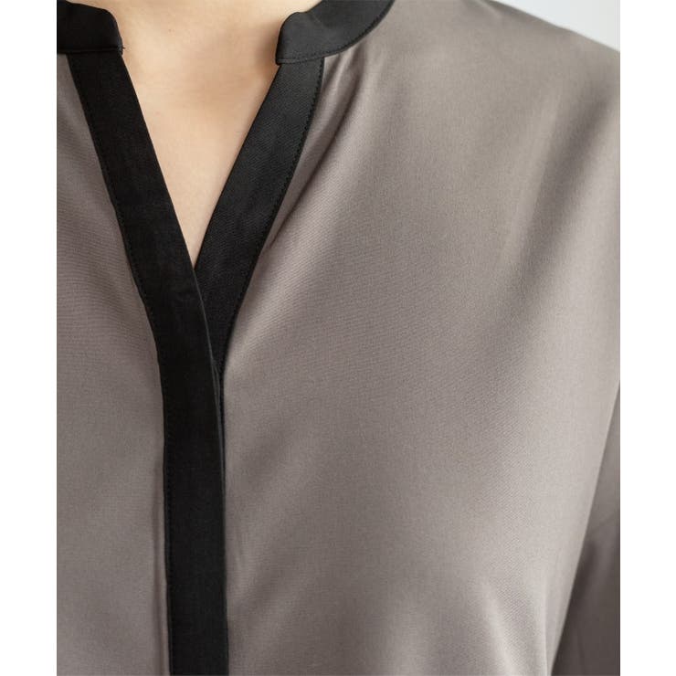 バイカラーアソート ペプラム前あきブラウス | OPAQUE.CLIP | 詳細画像27 