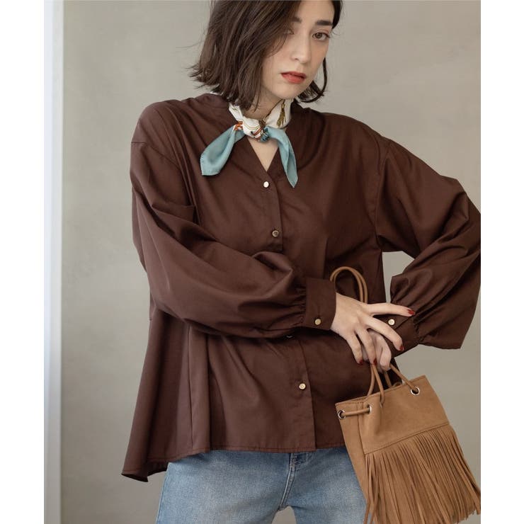 前あき後ろフレアブラウス | OPAQUE.CLIP | 詳細画像6 