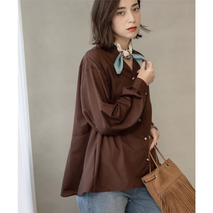 前あき後ろフレアブラウス | OPAQUE.CLIP | 詳細画像9 