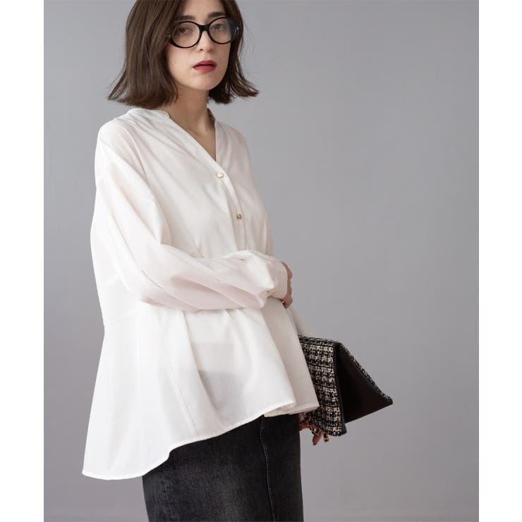 前あき後ろフレアブラウス | OPAQUE.CLIP | 詳細画像23 