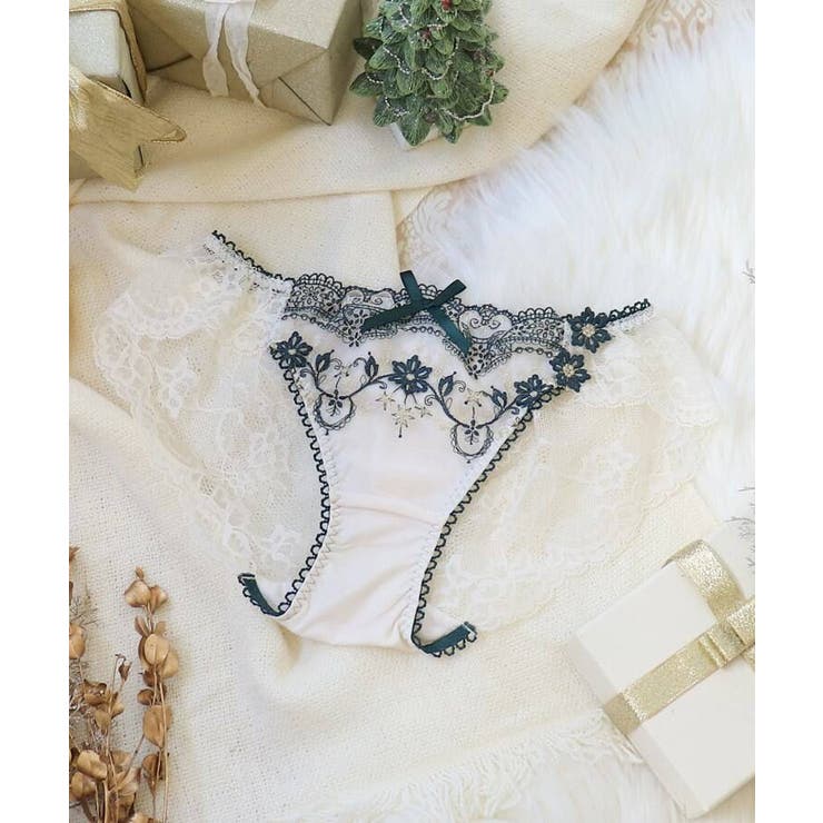 グリーン(024) | ノエリア レースショーツ | Risa Magli