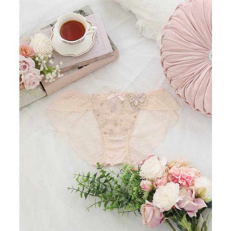 ピンク(070) | リュシル レースショーツ | Risa Magli