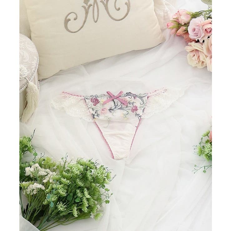 ピンク(070) | カトリーヌ Tバックショーツ | Risa Magli