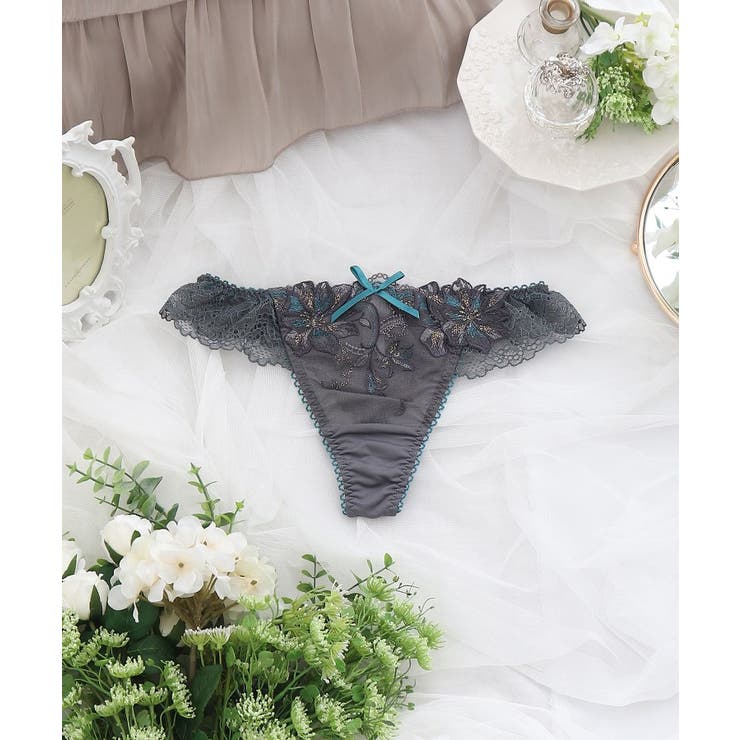 グレー(010) | フュシア Tバックショーツ | Risa Magli