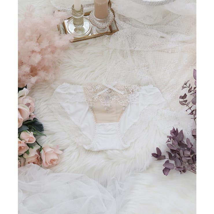 ホワイト(001) | フェリシテ ノーマルショーツ | Risa Magli