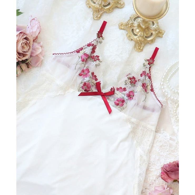 レッド(060) | アン・マリー スリップ | Risa Magli