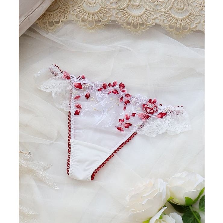 レッド(060) | アナベル Tバックショーツ | Risa Magli