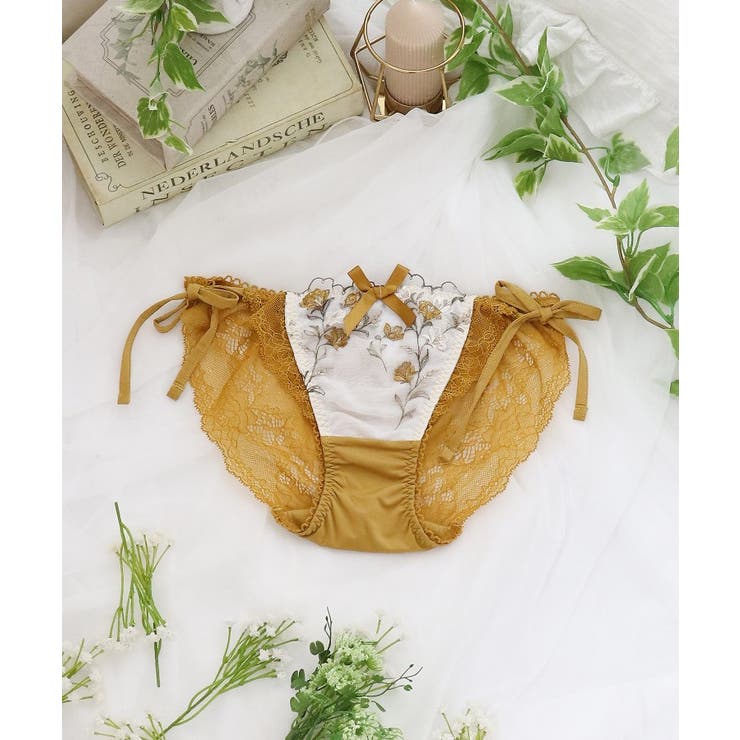 マスタード(034) | リュカ リボンショーツ | Risa Magli