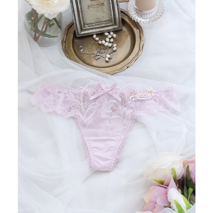 パープル(080) | エリアーヌ Tバックショーツ | Risa Magli