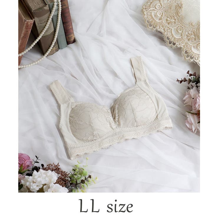 グレージュ(050) | ノーラ おやすみブラ（LL） | Risa Magli