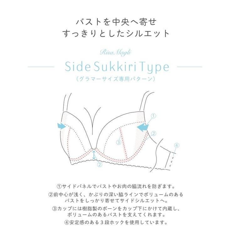 シェンナ ブラジャー（G-I）＜サイドすっきりタイプ＞ | Risa Magli | 詳細画像11 