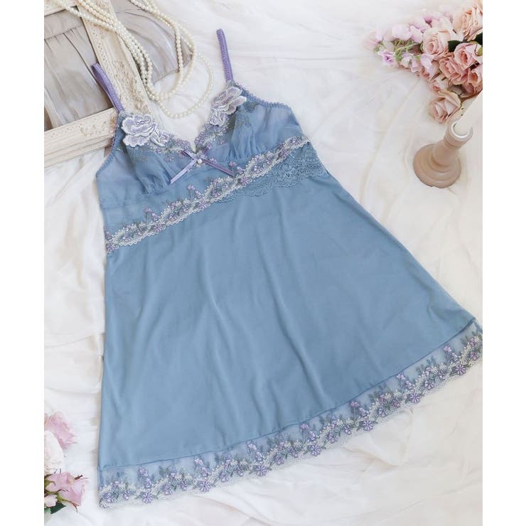 ブルー(092) | フロリーナ スリップ | Risa Magli