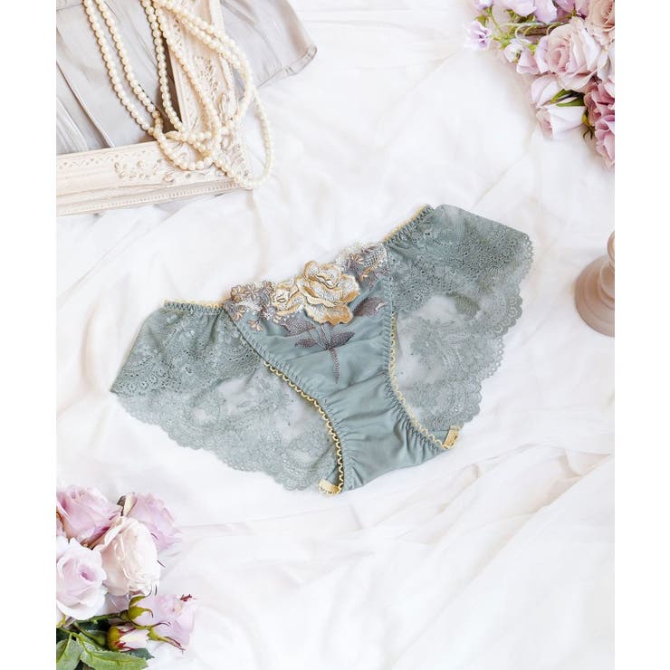 グリーン(022) | フロリーナ レースショーツ | Risa Magli