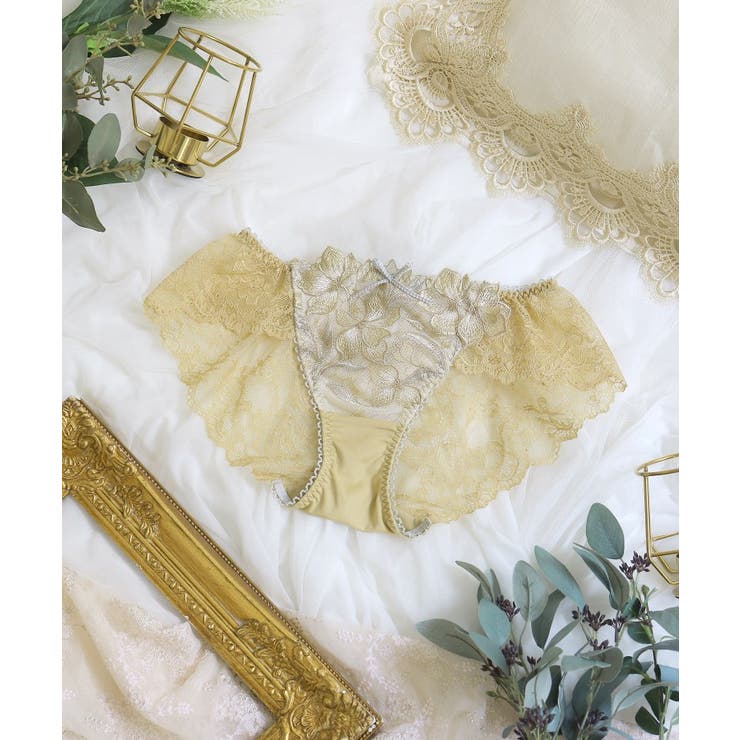 マスタード(033) | ケリー レースショーツ | Risa Magli