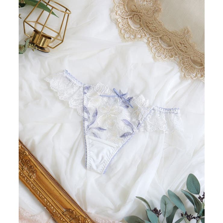 ホワイト(001) | ケリー Tバックショーツ | Risa Magli