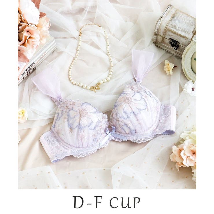 パープル(083) | ピア ブラジャー （D-F） ＜リサマリ ミラクル谷間ブラ＞ | Risa Magli