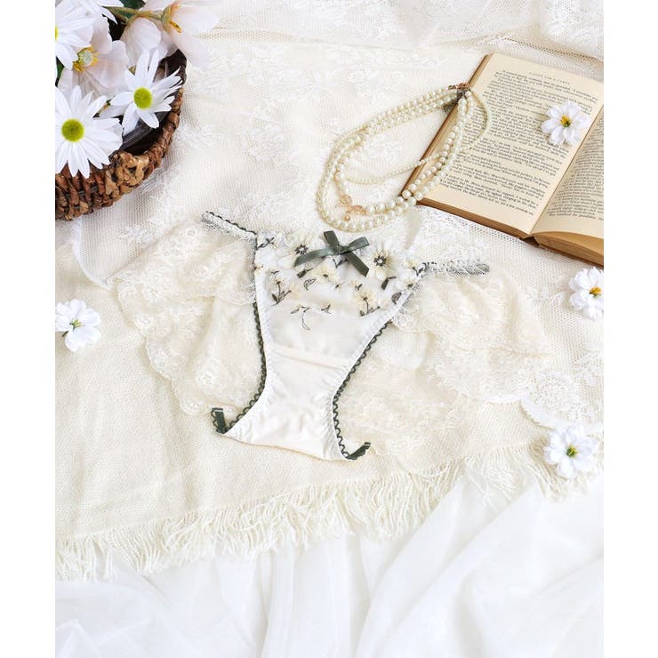 アイボリー(004) | アルマ レースショーツ | Risa Magli