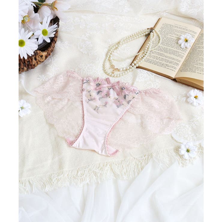 ピンク(071) | アルマ レースショーツ | Risa Magli