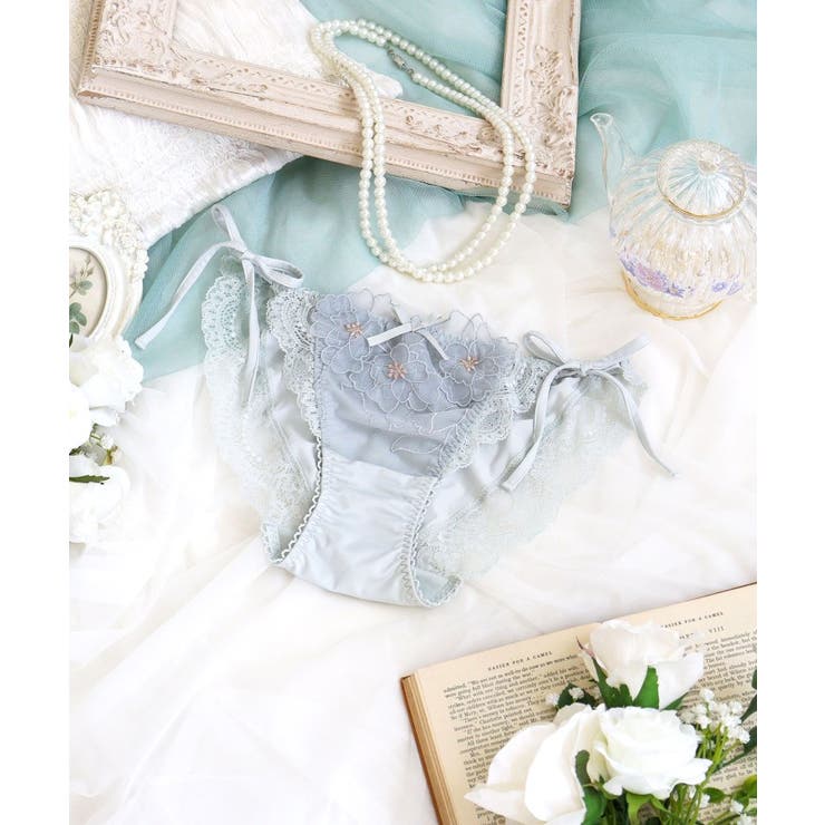 グレー(012) | スティーナ リボンショーツ | Risa Magli