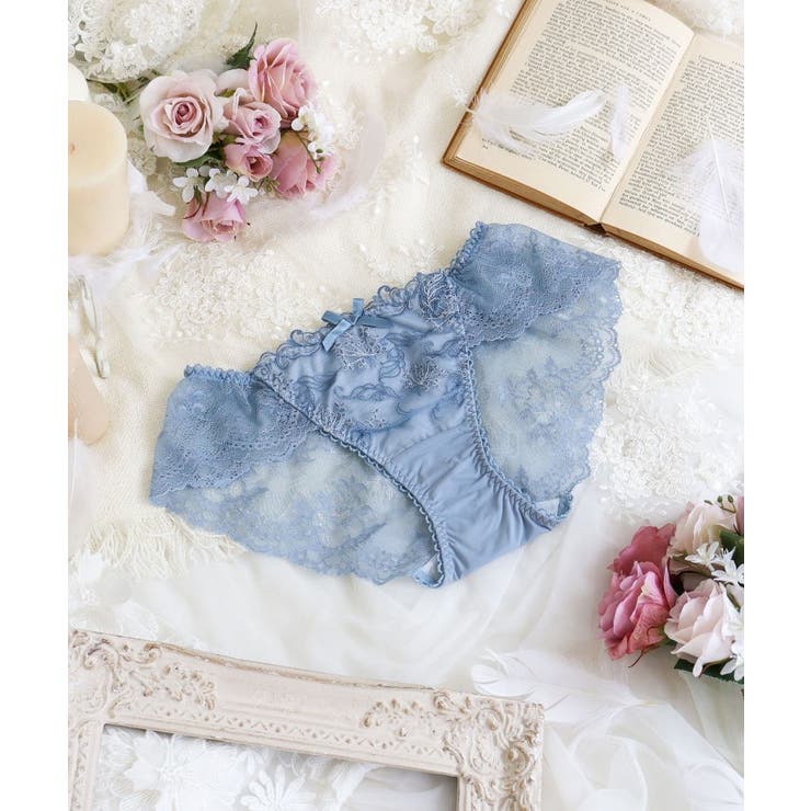 ブルー(092) | ナンシー レースショーツ | Risa Magli