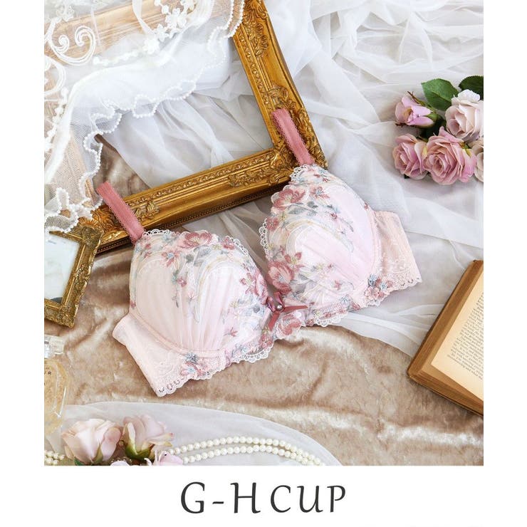 ピンク(071) | サリー ブラジャー （G-H） ＜V Make Type＞ | Risa Magli