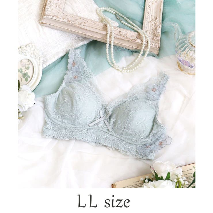 グレー(012) | スティーナ おやすみブラ （LL） | Risa Magli