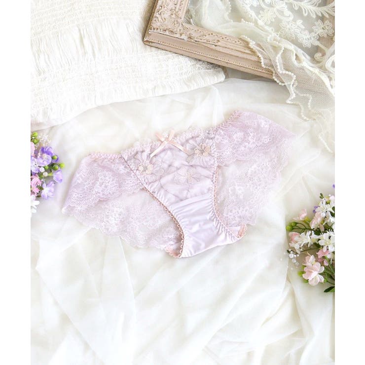 ラベンダー(080) | ヘイリー レースショーツ | Risa Magli