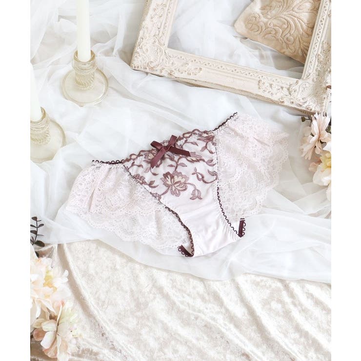 ブラウン(043) | エレノア レースショーツ | Risa Magli