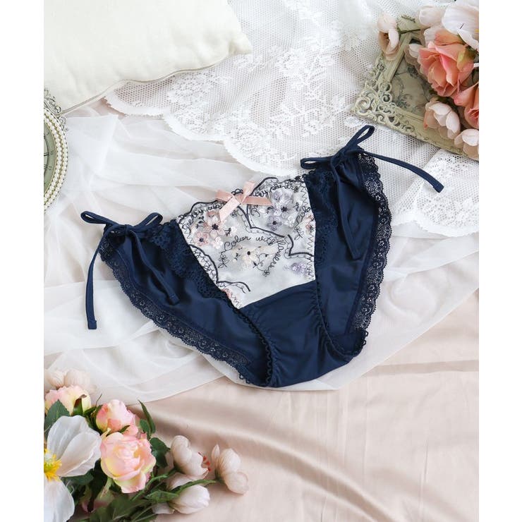 ネイビー(094) | フェリーチェ リボンショーツ | Risa Magli