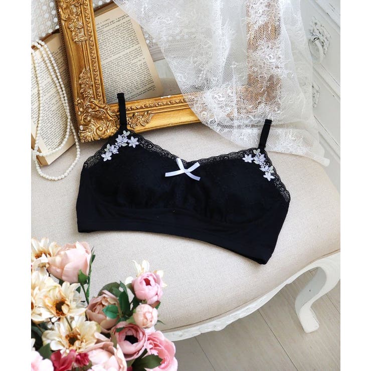 ブラック(019) | ジニー おやすみブラ | Risa Magli