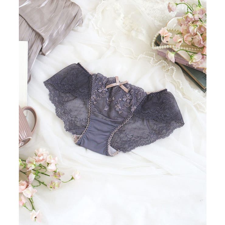 グレー(012) | ドーラ レースショーツ | Risa Magli