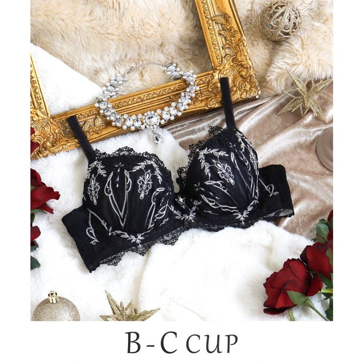 ブラック(019) | 【ジュエリー】 ブラジャー （B-C） ＜S Make Type＞ | Risa Magli