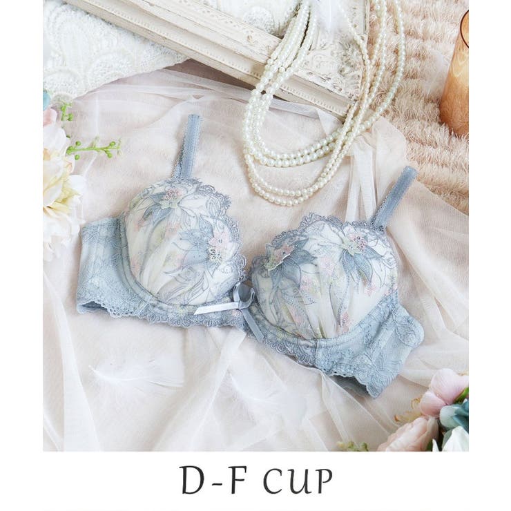 ライトグレー(011) | セレスティナ ブラジャー (D-F) ＜V Make Type＞ | Risa Magli