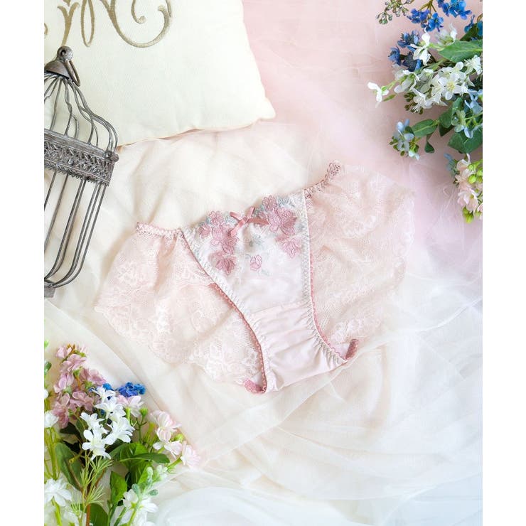 ピンク(071) | イーシャ レースショーツ | Risa Magli