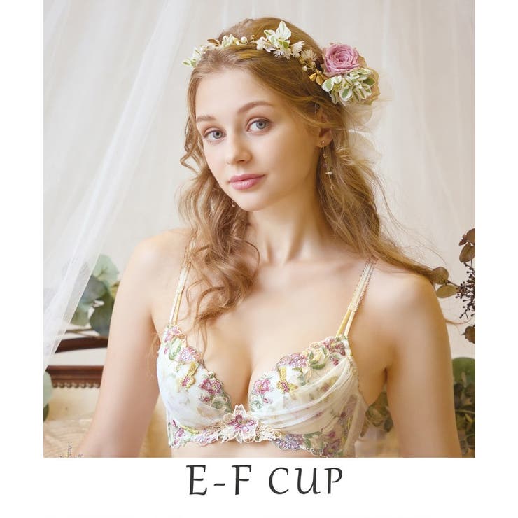 アイボリー(004) | アイリィー ブラジャー（E-F）＜V Make Type＞ | Risa Magli