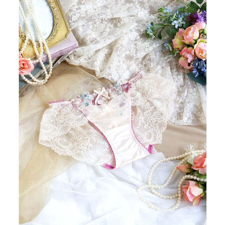 クリーム(054) | アイリィー レースショーツ | Risa Magli