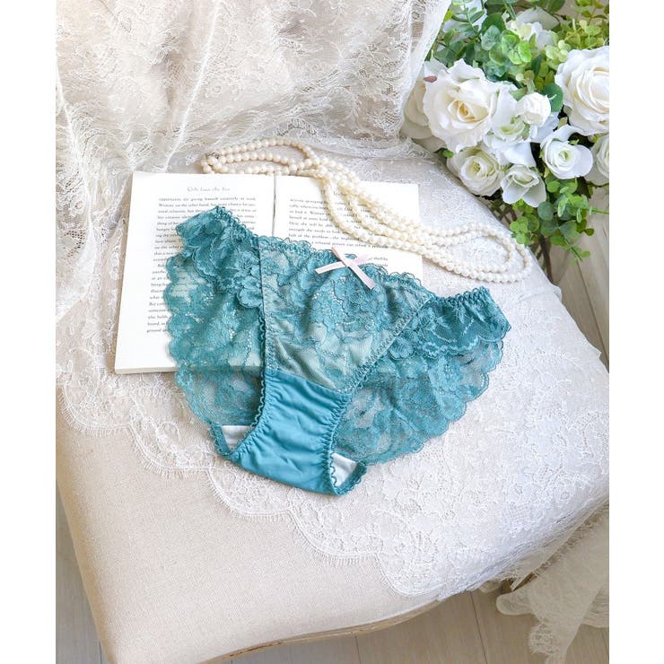 グリーン(022) | ノーラ レースショーツ | Risa Magli