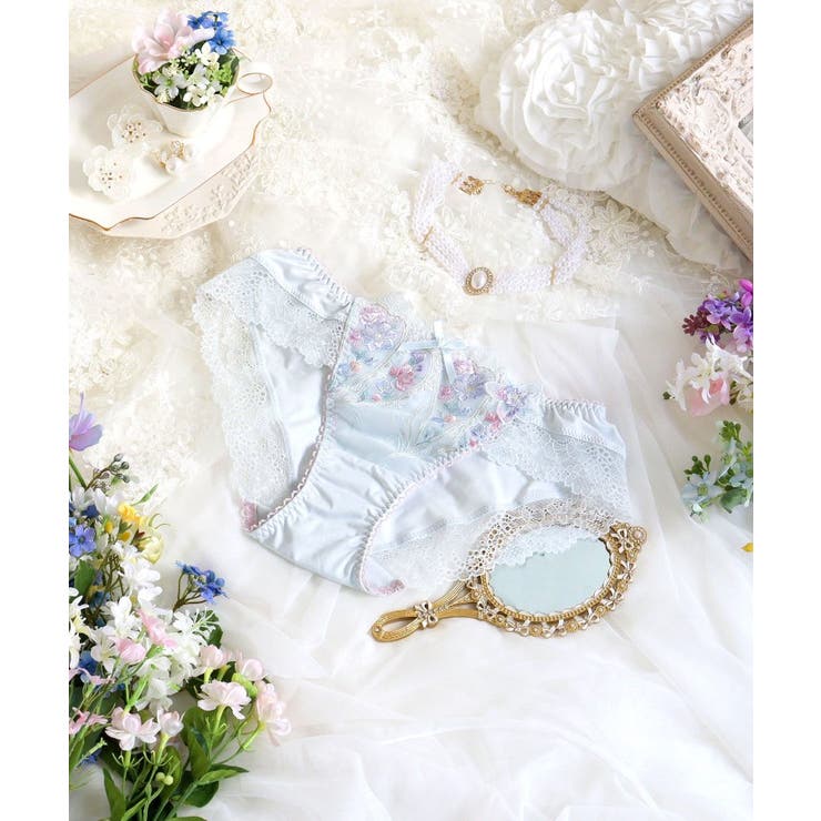 サックスブルー(090) | フロリタ ノーマルショーツ | Risa Magli