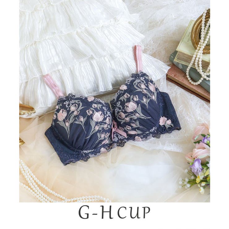 グレー(012) | ラリッサ ブラジャー（G-H）＜N Make Type＞ | Risa Magli