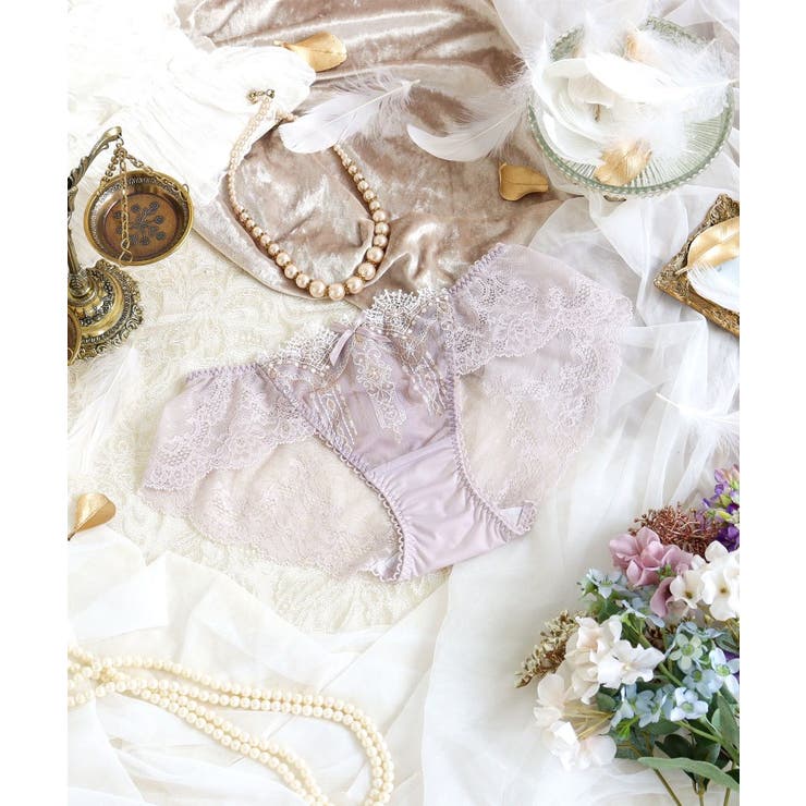 グレー(012) | ターシャ レースショーツ | Risa Magli