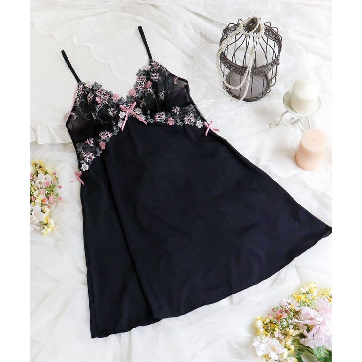 ブラック(019) | ナヨン スリップ | Risa Magli