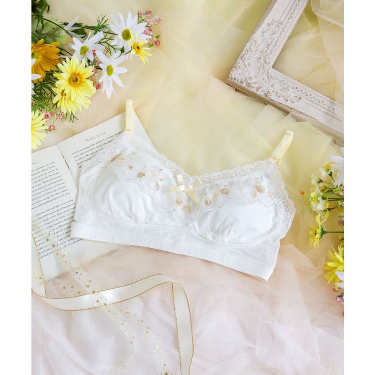 ホワイト(001) | ミリ おやすみブラ | Risa Magli