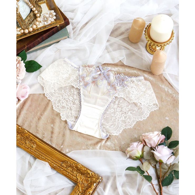 パープル(083) | アデリーノ レースショーツ | Risa Magli