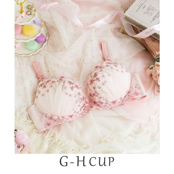 ピンク(071) | コニー ブラジャー （G-H） ＜サイドすっきりタイプ＞ | Risa Magli