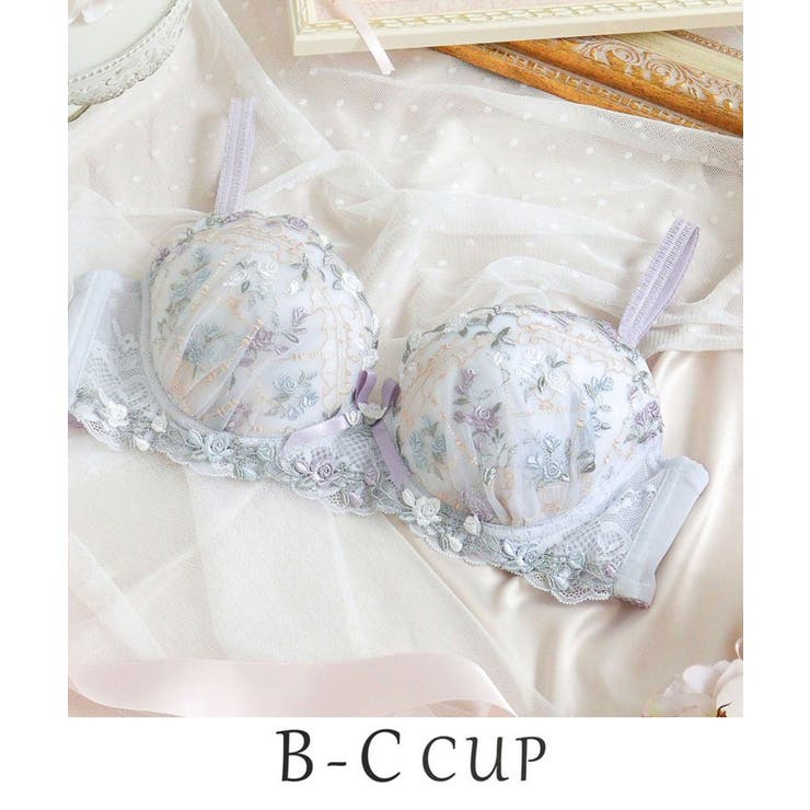 ブルー(092) | エステル ブラジャー （B－C） ＜Sweet Rich（スウィートリッチ）＞ | Risa Magli