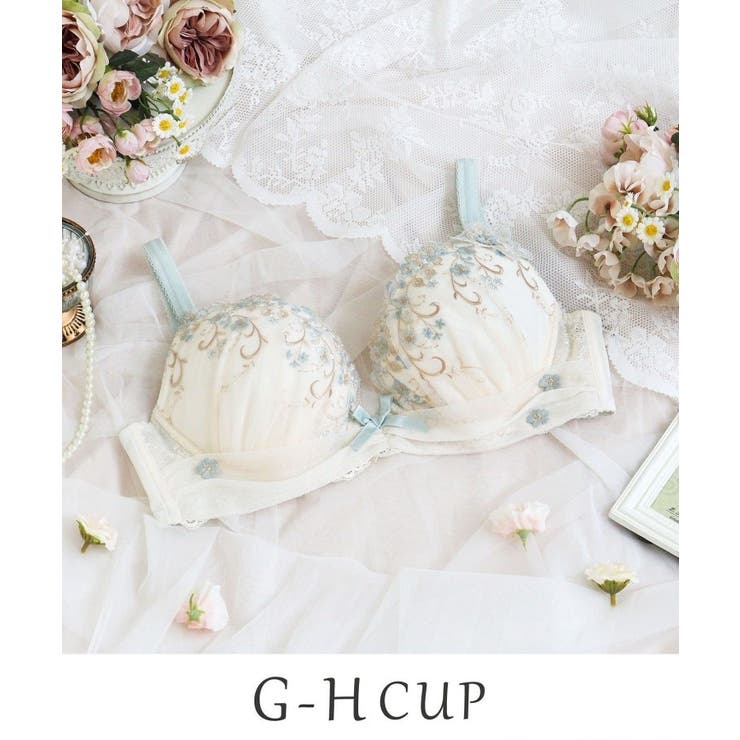 アイボリー(004) | ストロ ブラジャー （G－H） ＜Glamor Bra／サイドすっきりタイプ＞ | Risa Magli