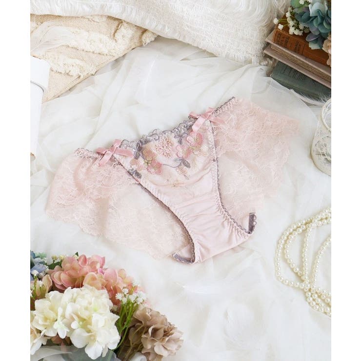 ピンク(071) | エリアン レースショーツ | Risa Magli